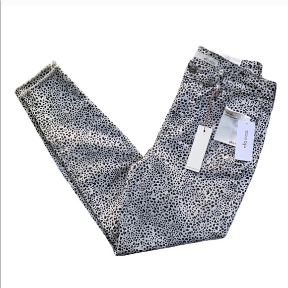 Ella Moss Pebble Print High Rise Skinny Ankle - Picture 7 of 10